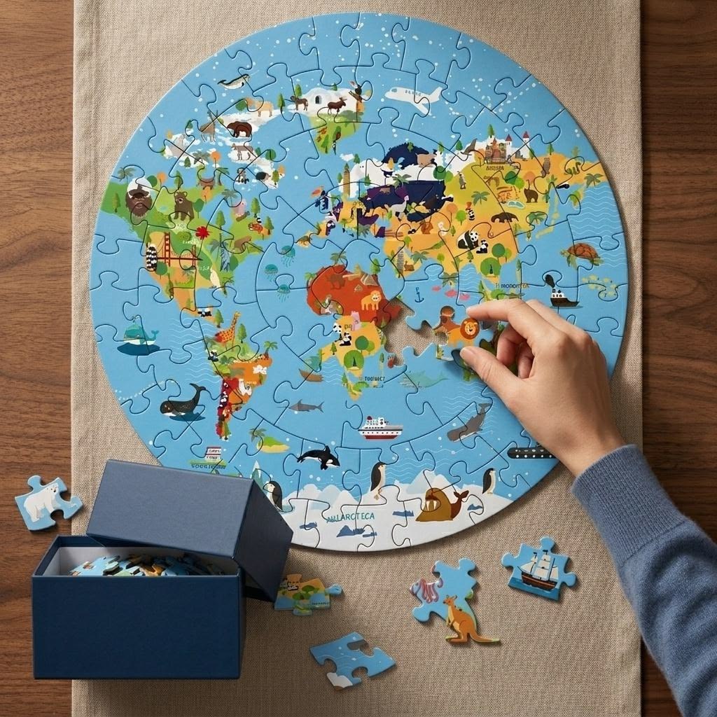 World Map Puzzle for Kids – Learning Geography Through Fun Play
