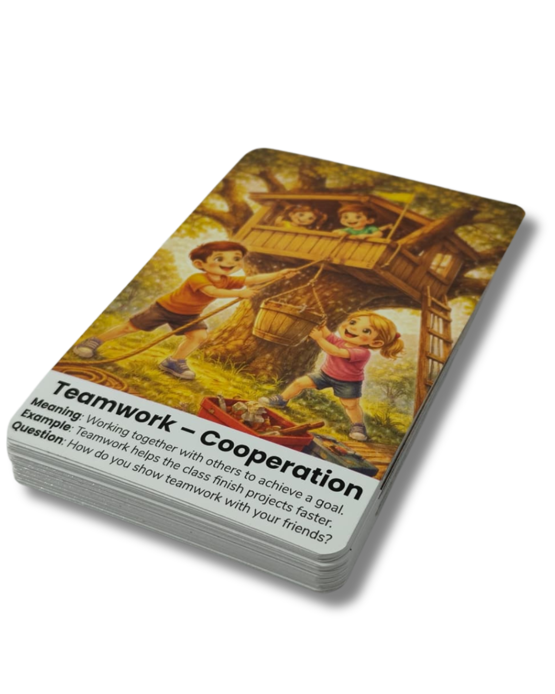 Moral Values Flash Cards for Kids