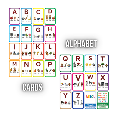 Alphabet Learning Flash Cards for Kids – Early Concepts, Bright Images & Easy Learning