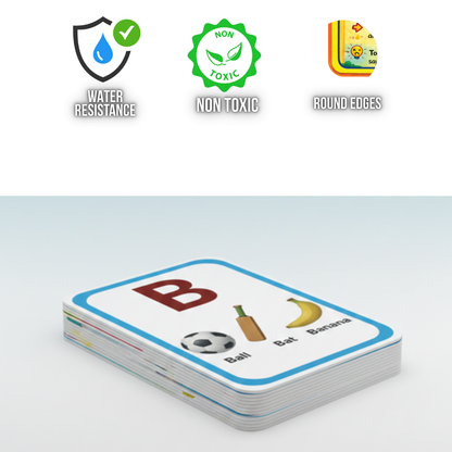 Alphabet Learning Flash Cards for Kids – Early Concepts, Bright Images & Easy Learning