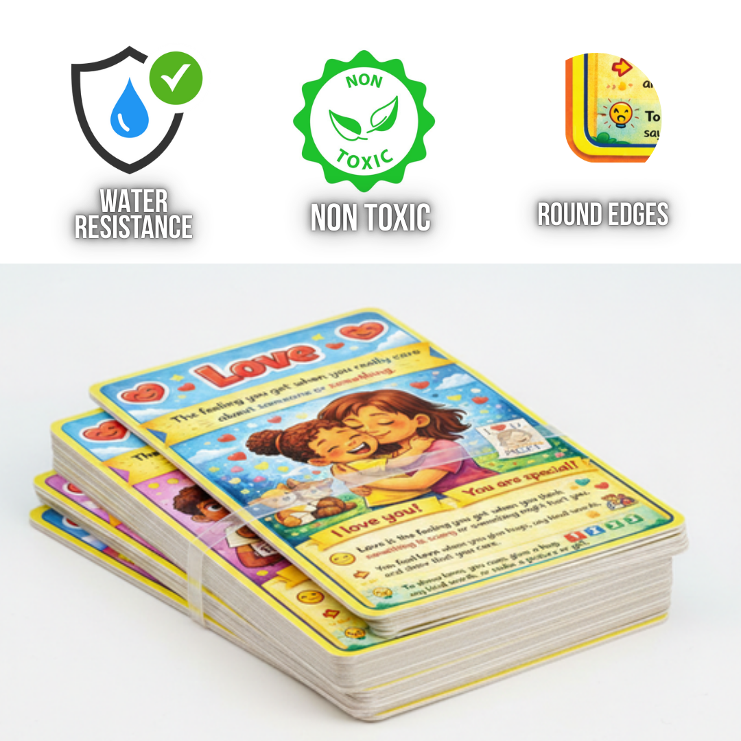 Emotion Learning Flash Cards for Kids – Early Concepts, Bright Images & Easy Learning