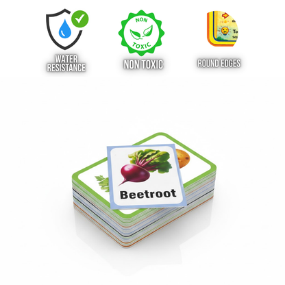 Vegetable Name Learning Flash Cards for Kids – Early Concepts, Bright Images & Easy Learning