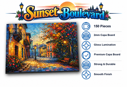 Sunset Boulevard Jigsaw Puzzle for Kids – 150 & 300 Pieces