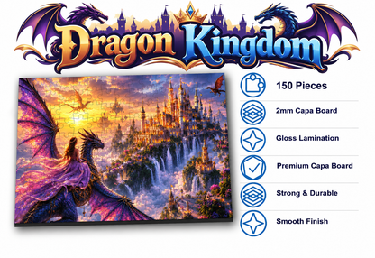 Dragon Kingdom Jigsaw Puzzle for Kids – 150 & 300 Pieces