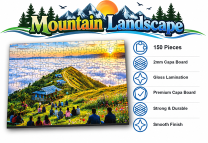 Mountain Landscape Jigsaw Puzzle for Kids – 150 & 300 Pieces
