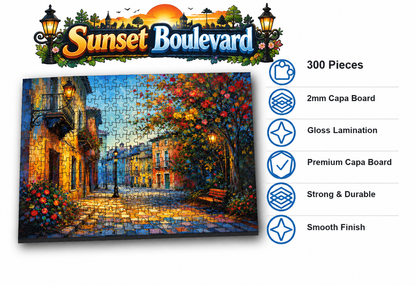 Sunset Boulevard Jigsaw Puzzle for Kids – 150 & 300 Pieces