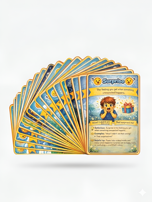 emotion educational  flashcards. xair 