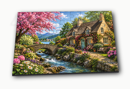 Blooming Cottage 54-Piece Jigsaw Puzzle for Kids