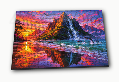 Sunset Paradise Jigsaw Puzzle for Kids – 150 & 300 Pieces