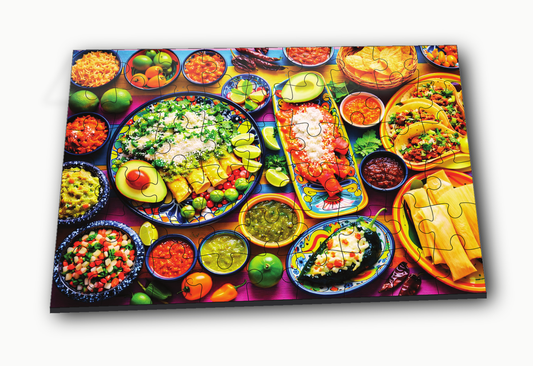 Tasty Treat 54-Piece Mexican Food Jigsaw Puzzle for Kids