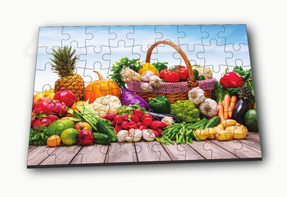 Fruit & Vegetable Basket 54-Piece Jigsaw Puzzle for Kids