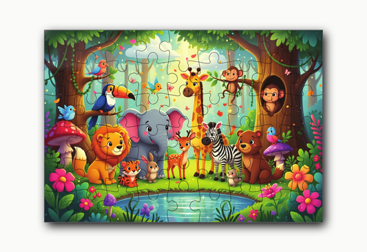 Animals Jigsaw Puzzle for Kids – Educational Learning Puzzle Toy
