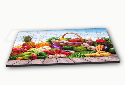Fruit & Vegetable Basket 54-Piece Jigsaw Puzzle for Kids