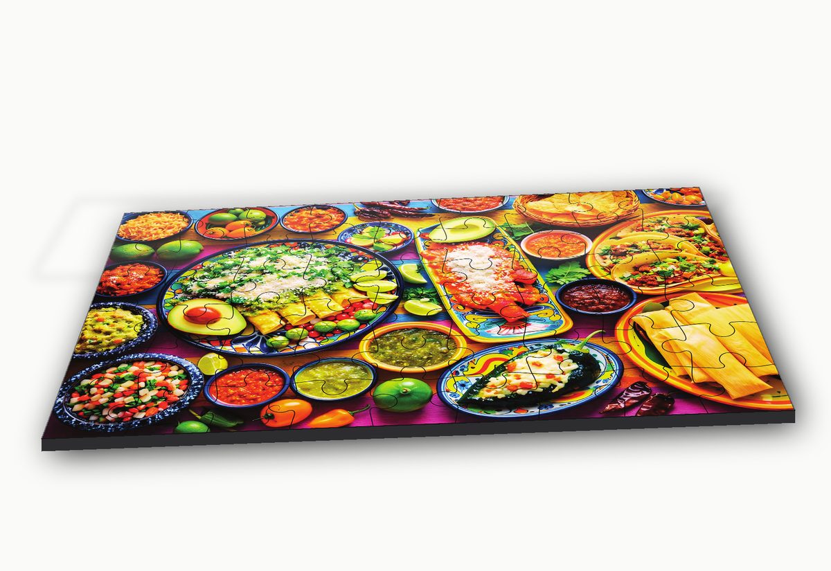 Tasty Treat 54-Piece Mexican Food Jigsaw Puzzle for Kids
