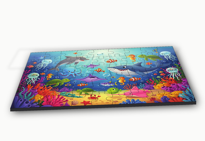 Sea Animals 54-Piece Jigsaw Puzzle for Kids