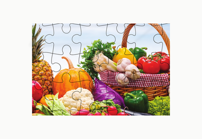 Fruit & Vegetable Basket 54-Piece Jigsaw Puzzle for Kids