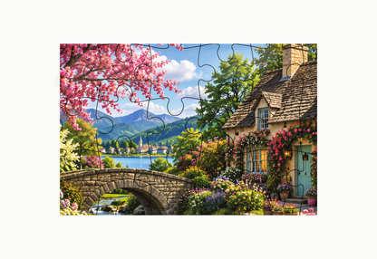 Blooming Cottage 54-Piece Jigsaw Puzzle for Kids