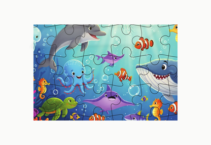 Sea Animals 54-Piece Jigsaw Puzzle for Kids