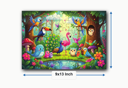 Birds 54-Piece Jigsaw Puzzle for Kids