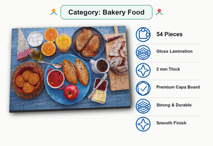 Bakery Treats 54-Piece Jigsaw Puzzle for Kids