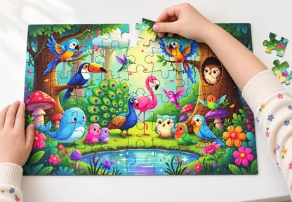 Birds 54-Piece Jigsaw Puzzle for Kids