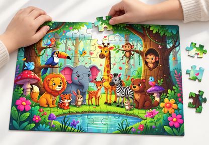 Animals Jigsaw Puzzle for Kids – Educational Learning Puzzle Toy