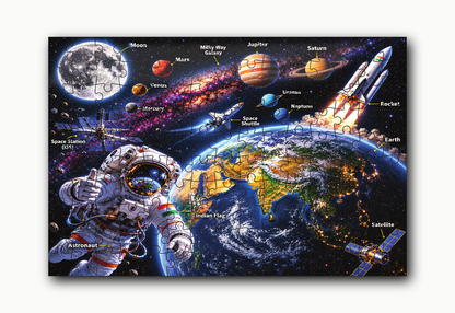 Space Explorer Jigsaw Puzzle for Kids – 150 & 300 Pieces