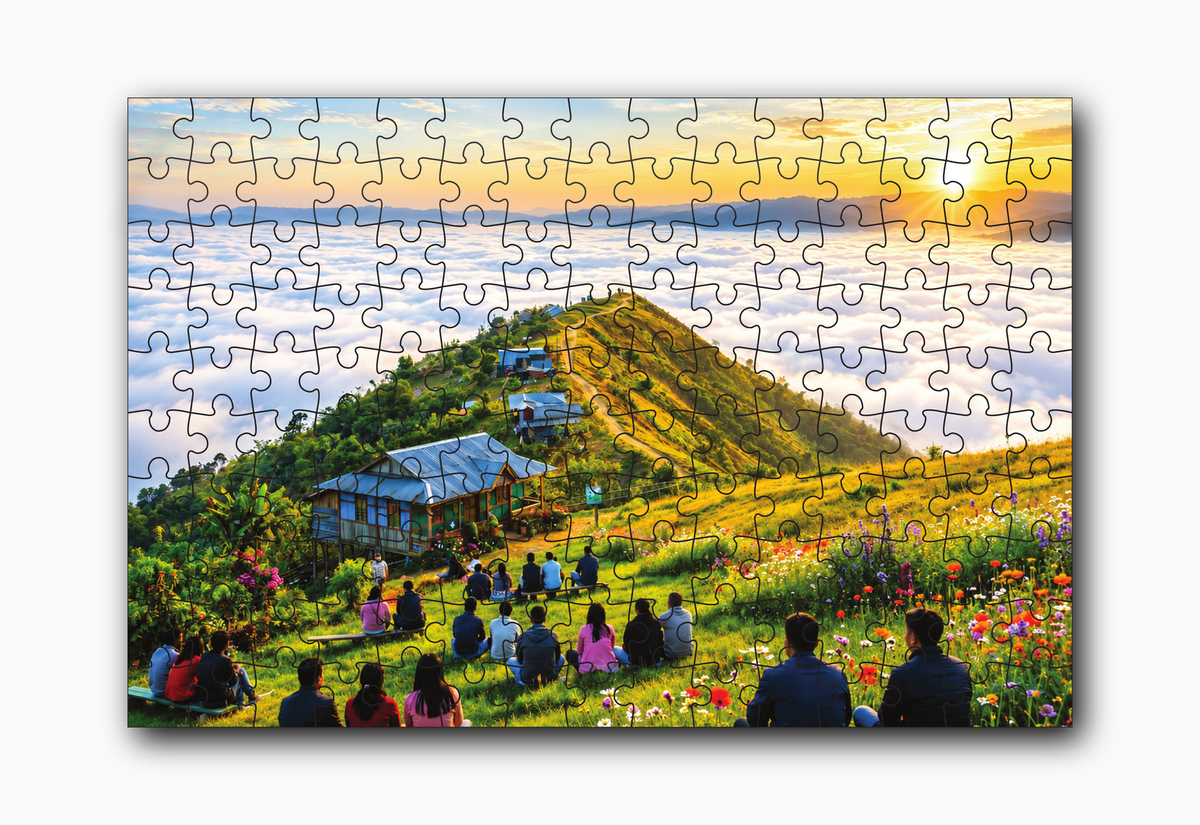 Mountain Landscape Jigsaw Puzzle for Kids – 150 & 300 Pieces