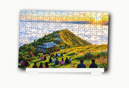 Mountain Landscape 150-piece jigsaw puzzle for kids - tilted product display