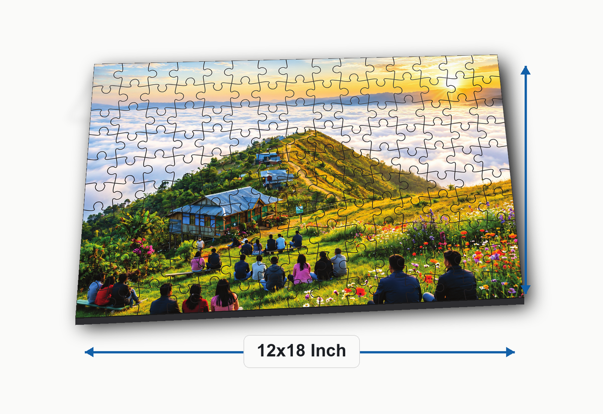 Mountain Landscape jigsaw puzzle for kids - product features and size details