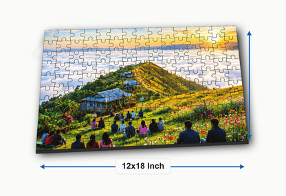 Mountain Landscape jigsaw puzzle for kids - product features and size details
